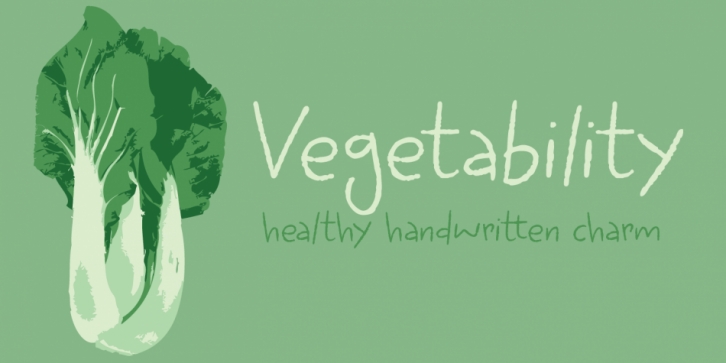 Vegetability font preview