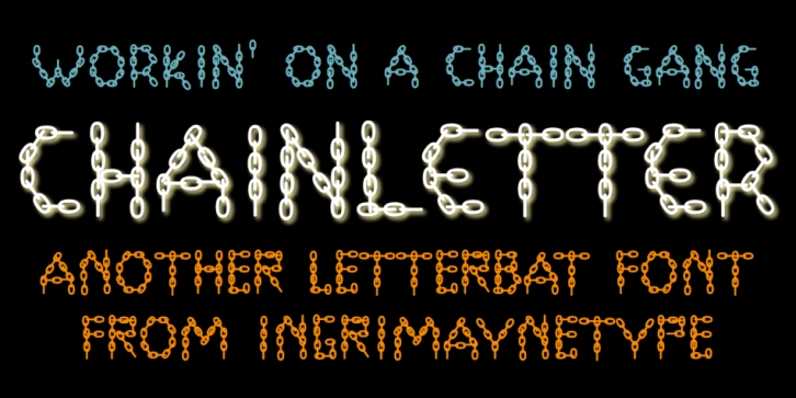 ChainLetter font preview
