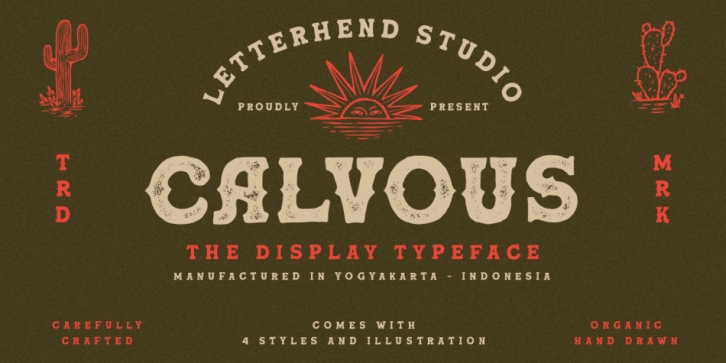 Calvous font preview