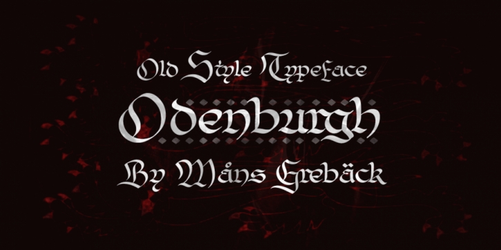 Odenburgh font preview