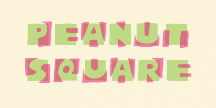 Peanut Square font preview