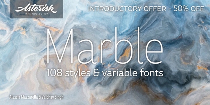 Marble font preview