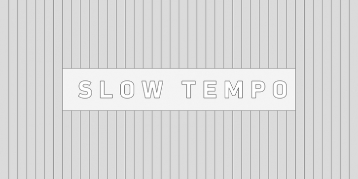 Slow Tempo font preview