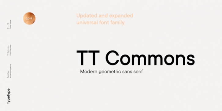 TT Commons font preview