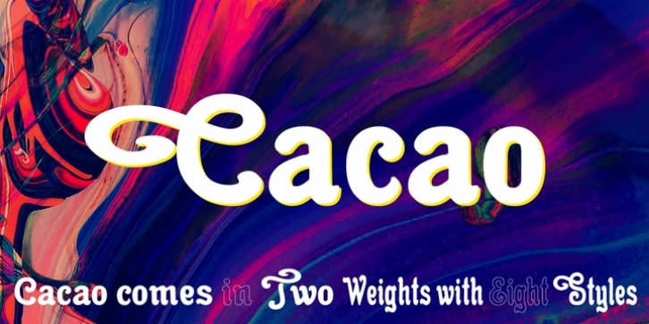 Cacao font preview