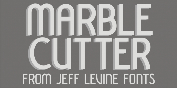 Marble Cutter JNL font preview