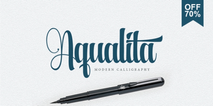 Aqualita font preview