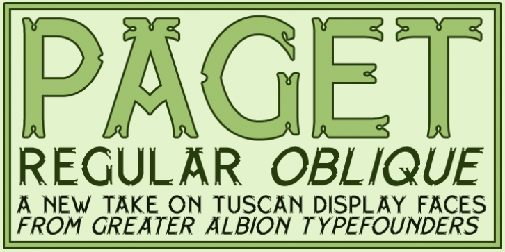 Paget font preview