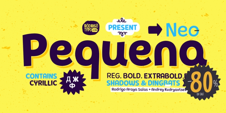 Pequena Neo font preview