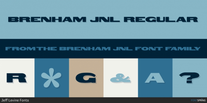Brenham JNL font preview