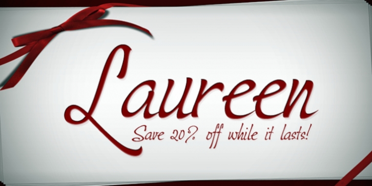 Laureen font preview