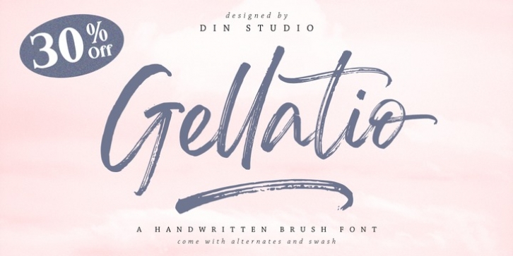 Gellatio font preview