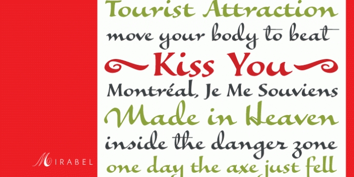 Mirabel font preview