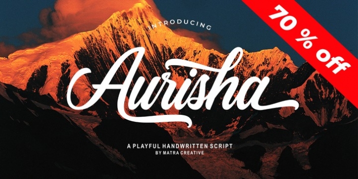 Aurisha Script font preview