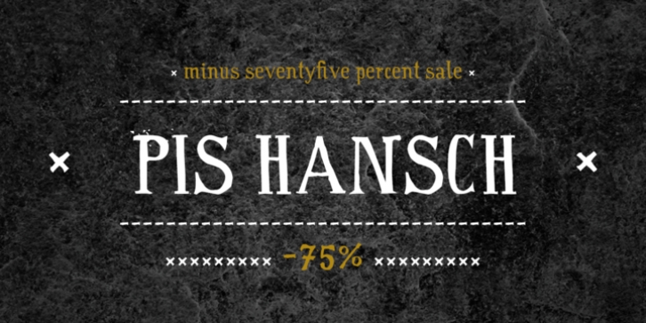 PiS Hansch font preview
