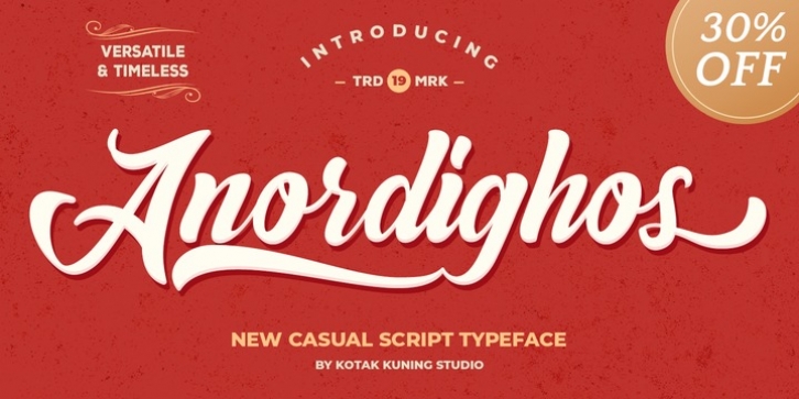 Anordighos font preview