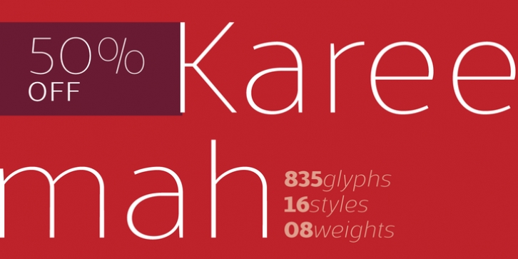Kareemah font preview