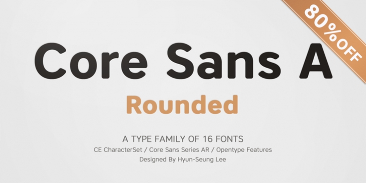 Core Sans AR font preview
