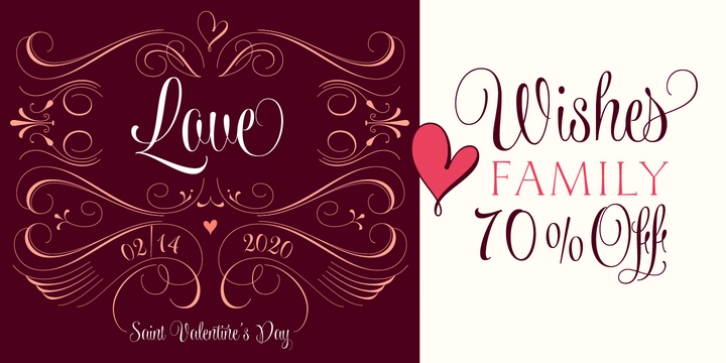 Wishes Script font preview