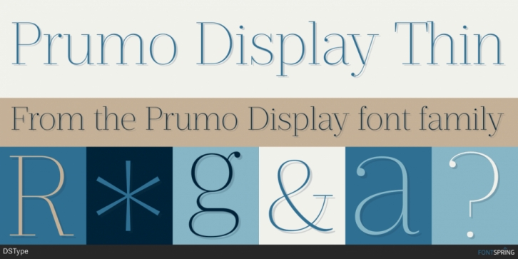 Prumo Display font preview