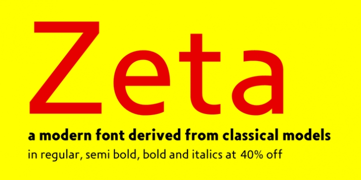 Zeta font preview