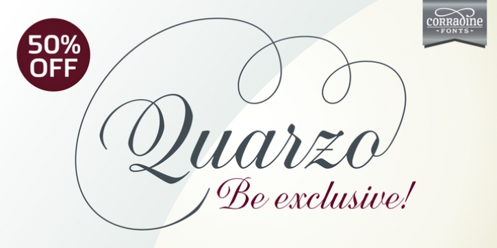 Quarzo font preview