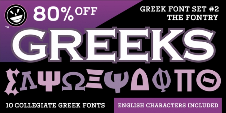 Greek Font Set #2 font preview