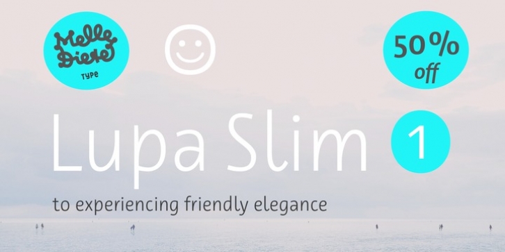 Lupa Slim 1 font preview