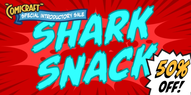 Shark Snack font preview