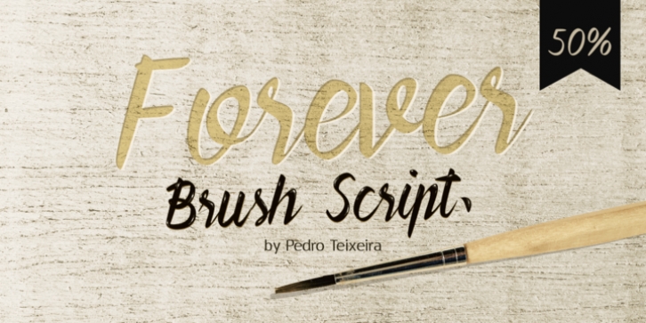 Forever Brush Script font preview