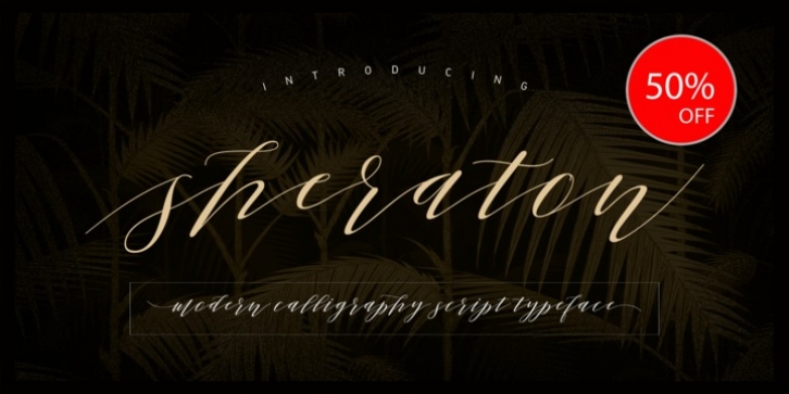Sheraton Script font preview
