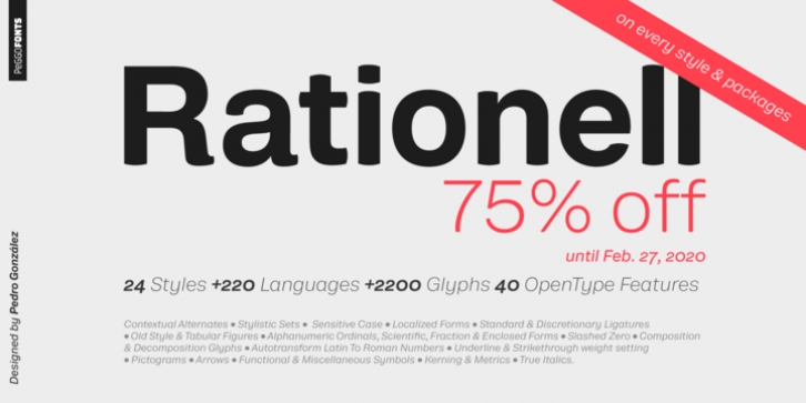 Rationell font preview
