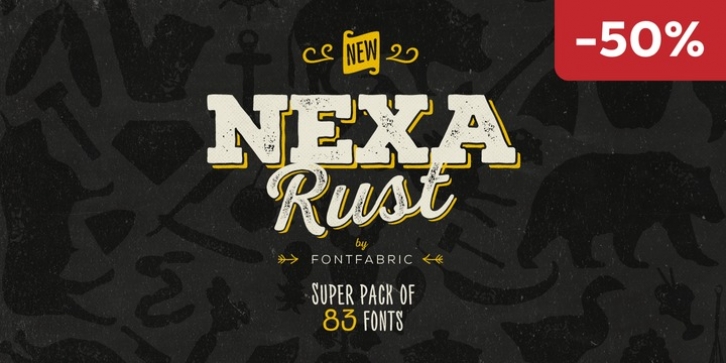 Nexa Rust font preview