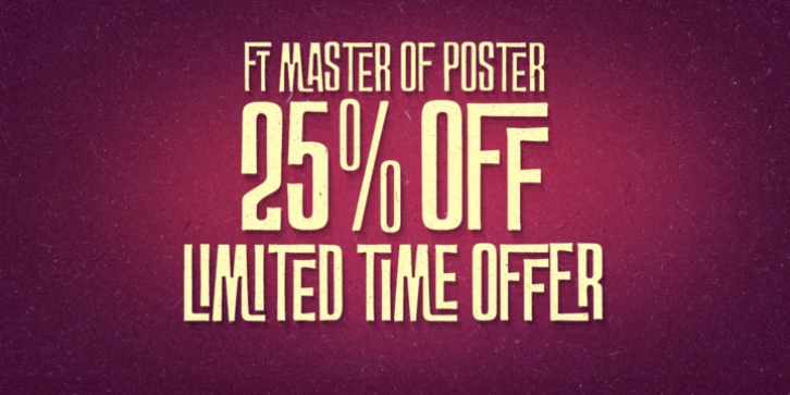 FT Master Of Poster font preview