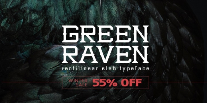 NOh Green Raven font preview