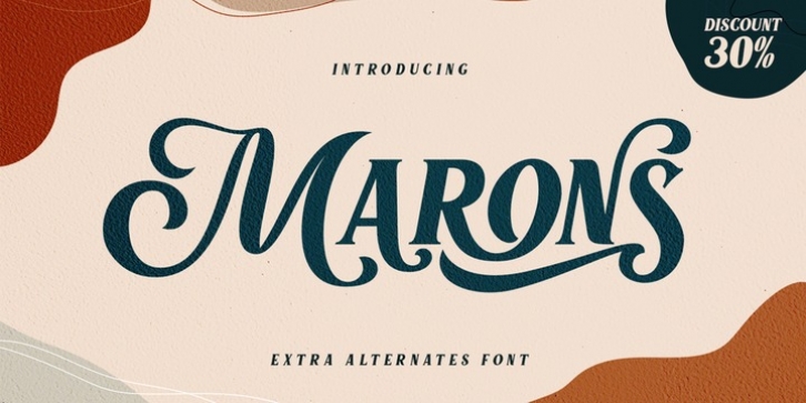 Marons font preview