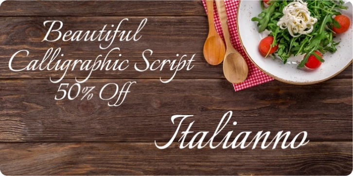 Italianno font preview