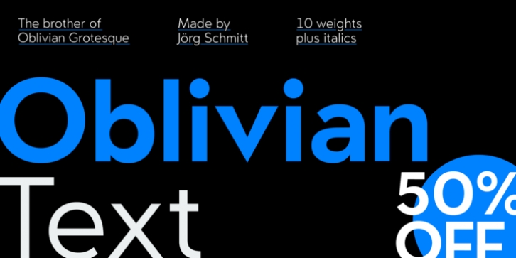 Oblivian Text font preview