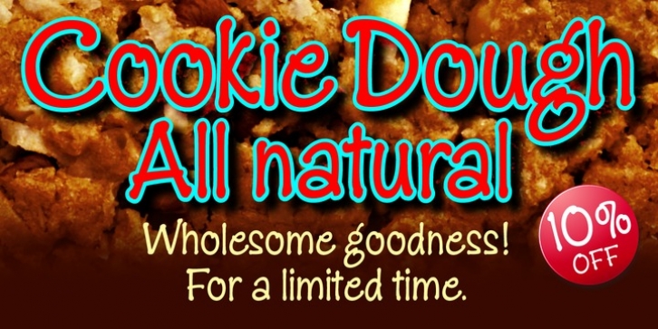 Cookie Dough font preview