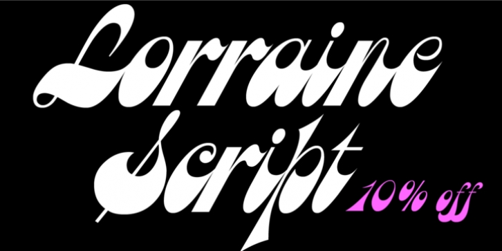 Lorraine Script font preview