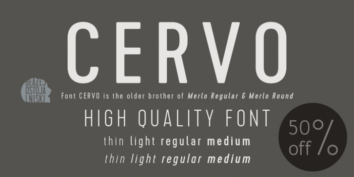 Cervo font preview