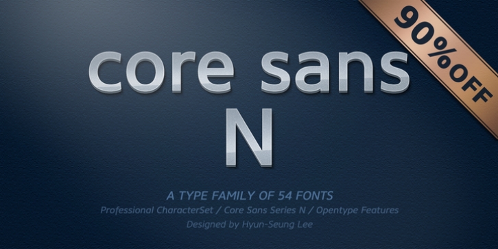 Core Sans N font preview