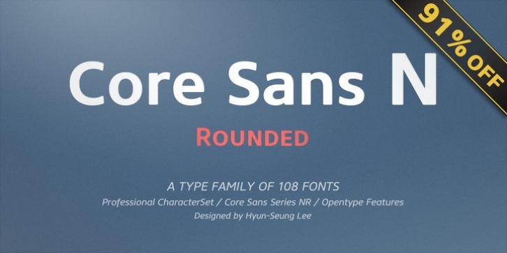 Core Sans NR font preview