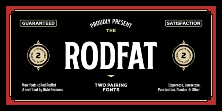 Rodfat font preview