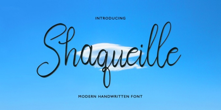 Shaqueille font preview