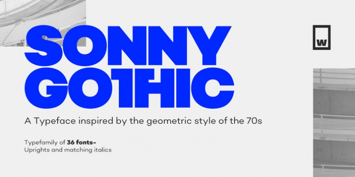 Sonny Gothic font preview