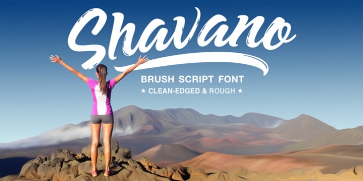 Shavano font preview