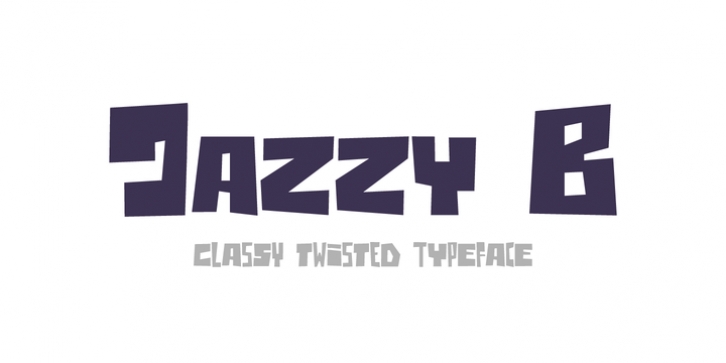 Jazzy B font preview