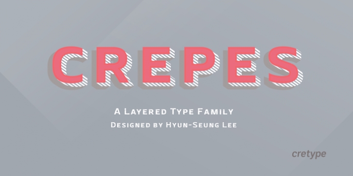 Crepes font preview