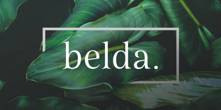 Belda font preview